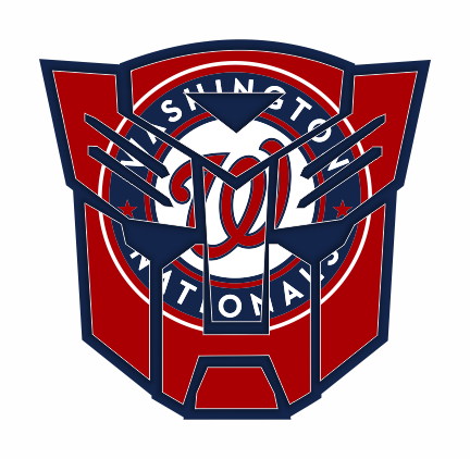 Autobots Washington Nationals logo iron on paper